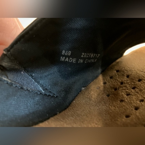 Womens Fitzwell Navy Leather Wedges Size 8.5 - Picture 8 of 9